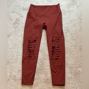 Boutique Rust Zenana Distressed Leggings
